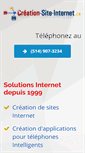 Mobile Screenshot of creation-site-internet.ca